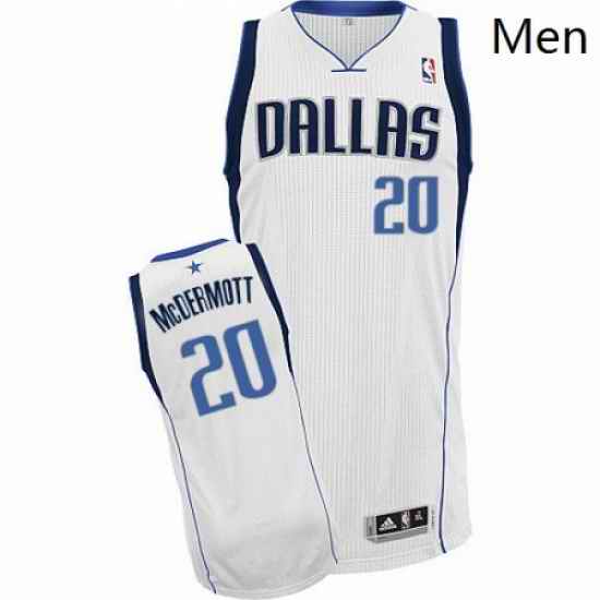 Mens Adidas Dallas Mavericks 20 Doug McDermott Authentic White Home NBA Jersey